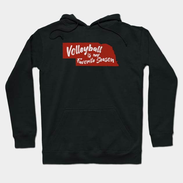 Nebraska Volleyball is My Favorite Season Hoodie by Commykaze